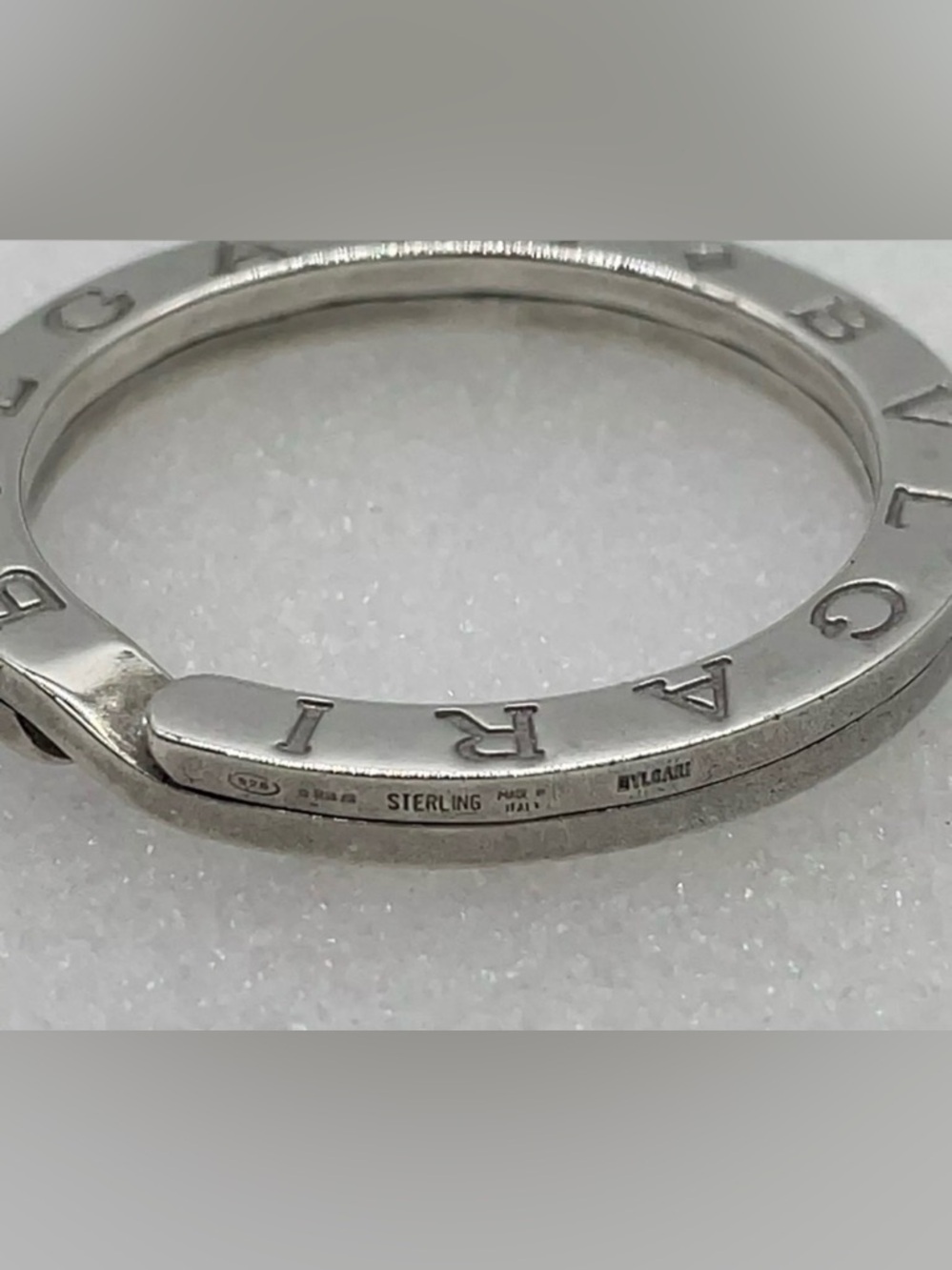 BVLGARI Sterling Silver Logo Key Ring 
BVLGARI Key Ring /Pendant SV925 11.4g - Picture 5 of 5